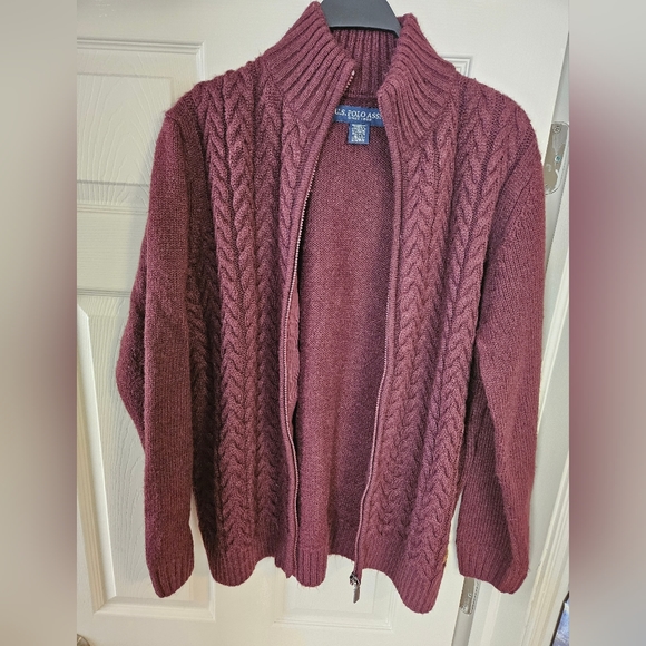 Us Polo Assn. wool Zip up Cardigan - Picture 2 of 4